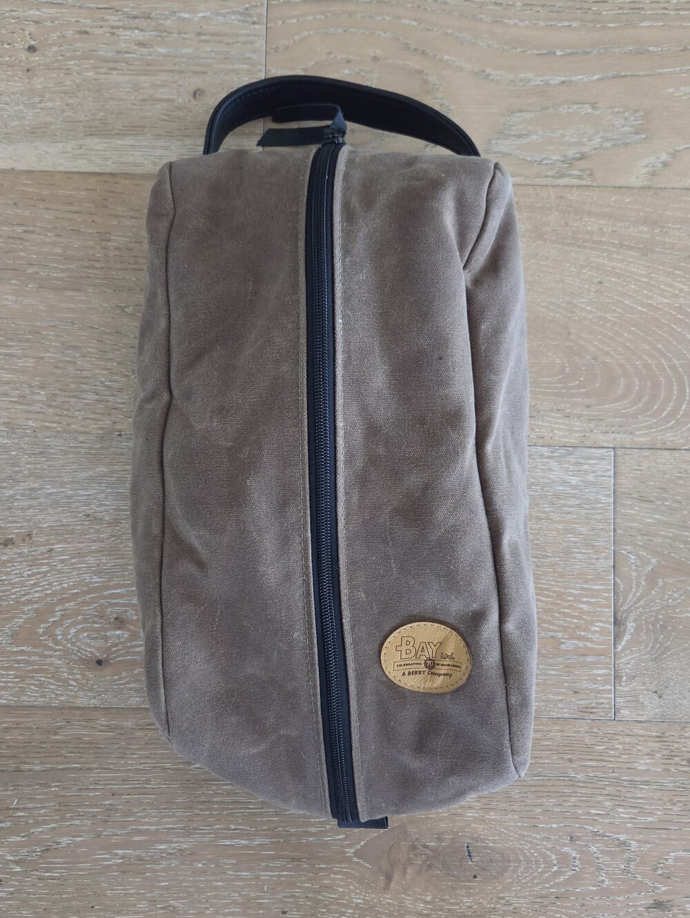 The MacKenzie Waxed Canvas Leather Trim Custom Golf Shoe Bag Sherpa Lined USA